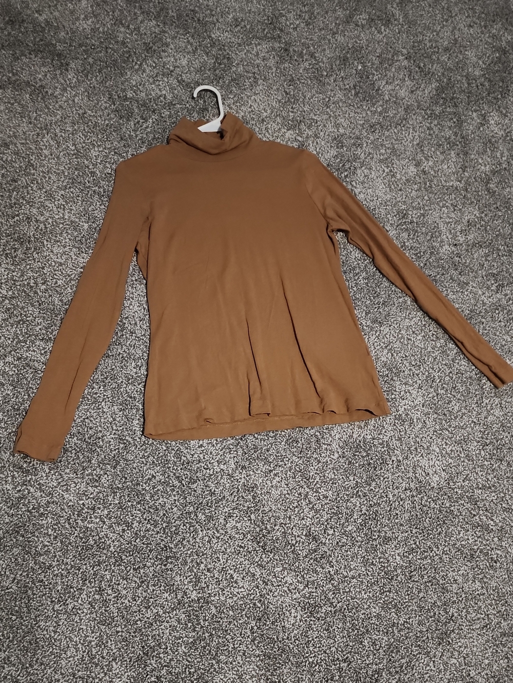 Banana Republic Camel Brown Turtleneck Long Sleeve Top